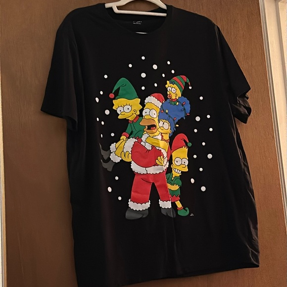Simpsons Christmas Boogie Tshirt Men’s XL - Picture 1 of 3